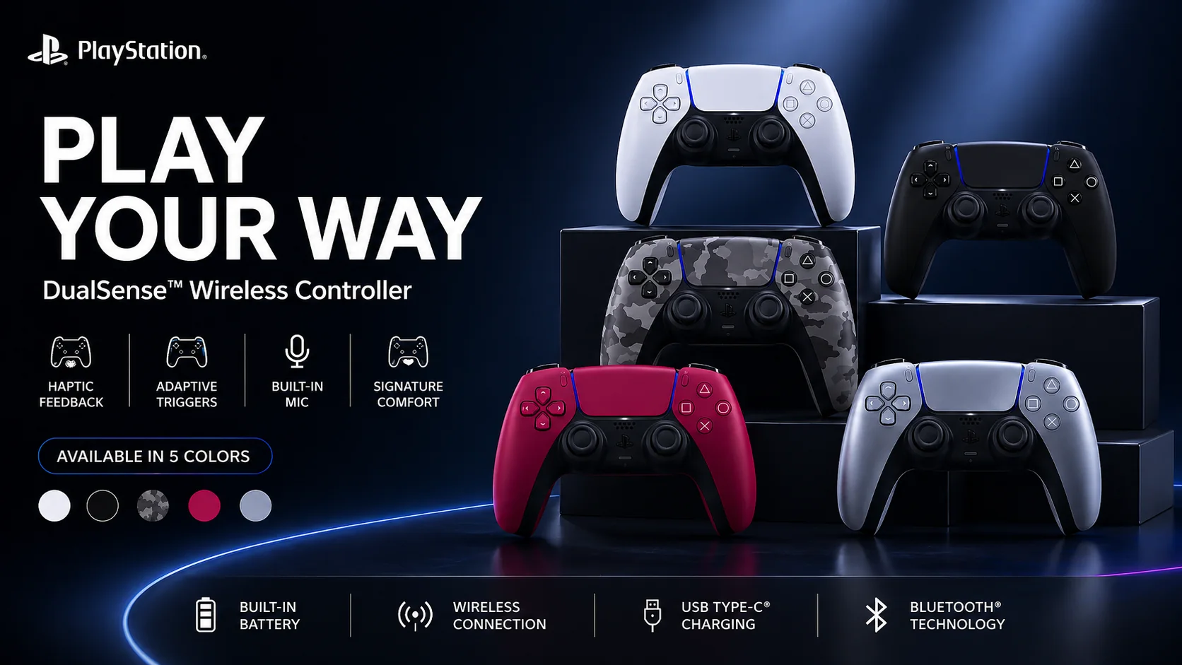 PS5 controller colour range banner